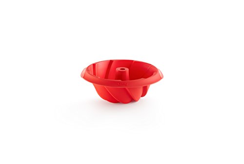 Lékué Savarín Espiral, Silicona, Rojo, 20 cm